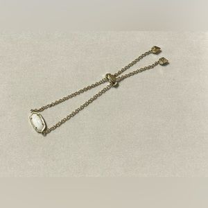 Kendra Scott gold and white bracelet